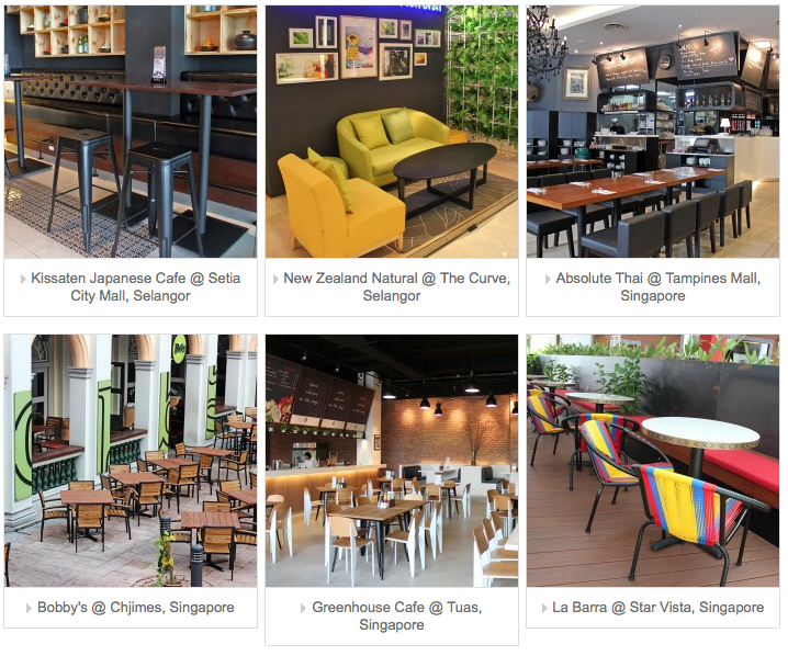 contract furniture singapore portfolio cafe and restaurant furniture
